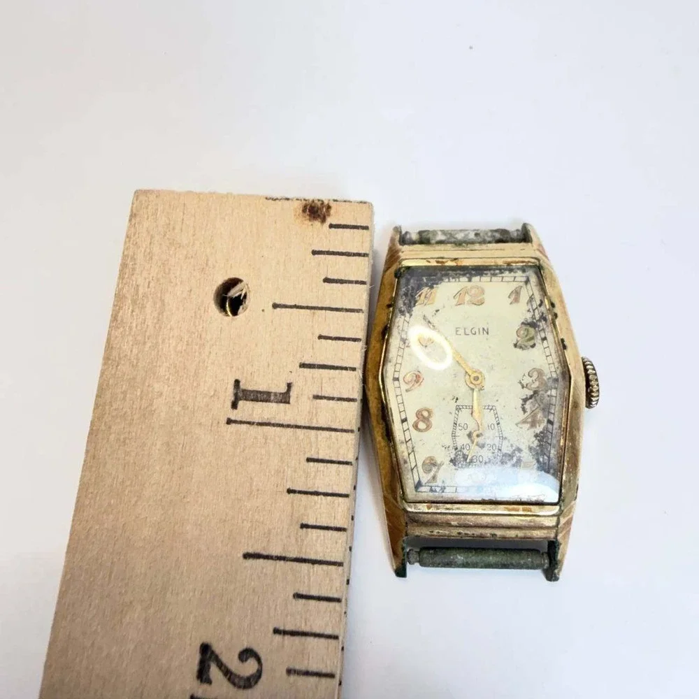 Vintage Elgin GoWatch Head Sub Second Dial Works